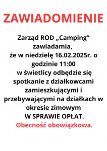 zawiadomienie